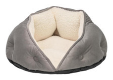 Pet Comfort Paris Yıkanabilir Tek Fonksiyonlu 60 cm Sepet Kedi Yatağı Gri