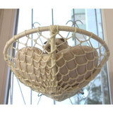Homedora Vantuzlu Yıkanabilir Tek Fonksiyonlu 44x25 cm Cama Yapışan Kedi Yatağı Bej