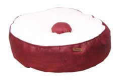 Chester Yıkanabilir Tek Fonksiyonlu 40 cm Simit Kedi Yatağı Bordo