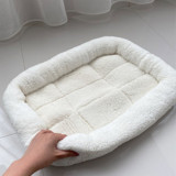 Lebeigo Yıkanabilir Tek Fonksiyonlu 86x55 cm Minder Kedi Yatağı Beyaz