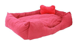 Pandogo Yıkanabilir Tek Fonksiyonlu 65x45 cm Minder Kedi Yatağı Pembe