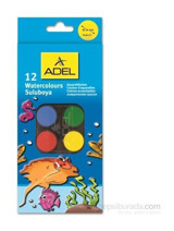 Adel 12 Renk Küçük Boy Sulu Boya