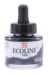 Talens Ecoline 30 ml Black 700 Sulu Boya