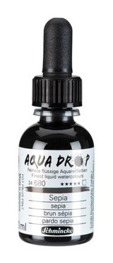 Schmincke Aqua Drop 30 ml Sepia Sulu Boya