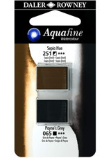 Daler Rowney Aquafine Tablet Sepia Hue Payne'S Grey Sulu Boya