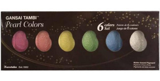 Zig Watercolour Gansai Tambi 6'lı Pearl Colors Sulu Boya