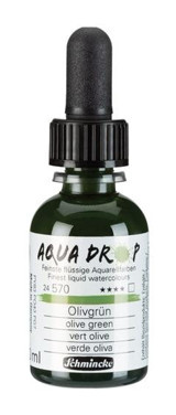 Schmincke Aqua Drop 30 ml Olive Green Sulu Boya