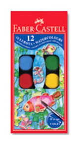 FaberCastell 12 Renk Küçük Sulu Boya