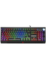 Rampage KB-R103 Türkçe Q RGB Blue Switch Kablolu Siyah Mekanik Gaming Klavye