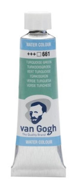 Talens Van Gogh 10 ml Tüp 661 Turquoise Green Sulu Boya