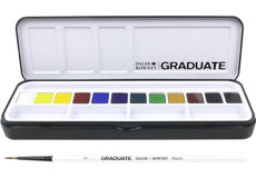 Daler Rowney Graduate Yarım Tava 12'li Sulu Boya