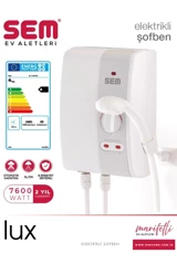 Sem Lux 3 lt 5 Kademeli Elektrikli Şofben