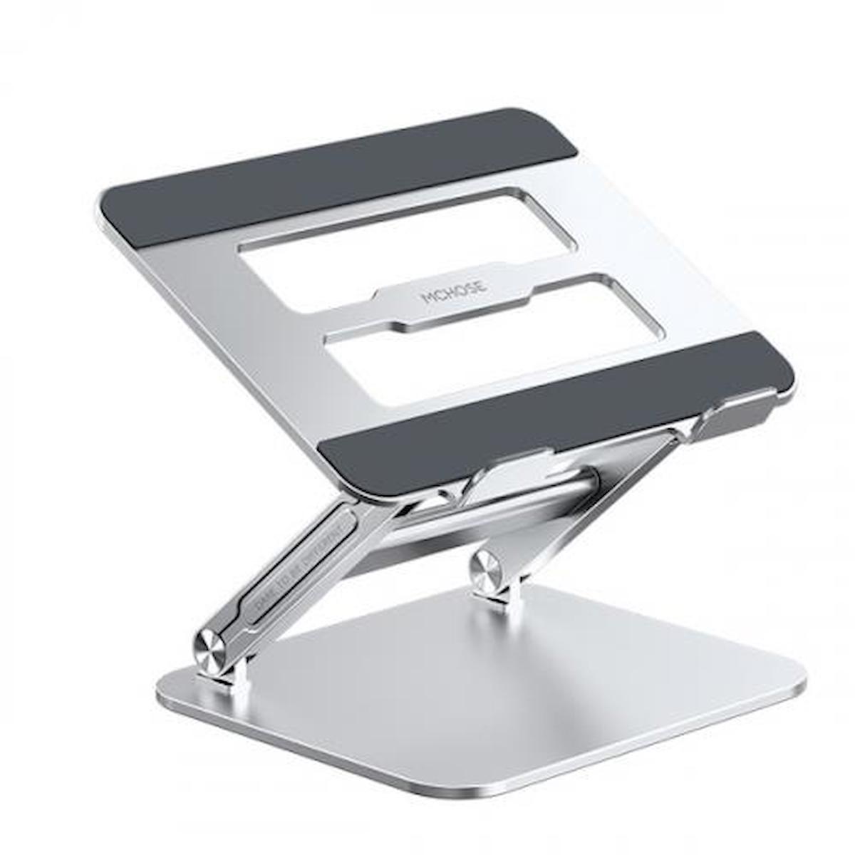 Polham Kare Hareketli Katlanabilir Dikey Ayarlanabilir Taşınabilir Ayaklı Laptop Standı Beyaz