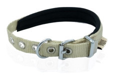 Doggie Softlu Ayarlanabilir Boyun Köpek Tasması 1.5 x 30 cm Haki
