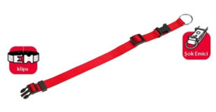 Karlie Ayarlanabilir Boyun Köpek Tasması 20 - 35 cm Kırmızı