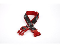 Doggie Ayarlanabilir Boyun Köpek Tasması 3 x 36 - 60 cm Kırmızı-Siyah
