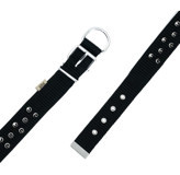 Doggie Konfor Ayarlanabilir Boyun Köpek Tasması 4 x 47 - 55 cm Siyah