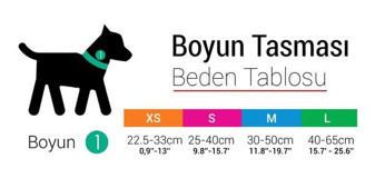 Tailpetz Ayarlanabilir Boyun Köpek Tasması M Çok Renkli