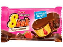 Ülker Dankek 8 Çikolatalı-Çilekli Kek 24x55 gr
