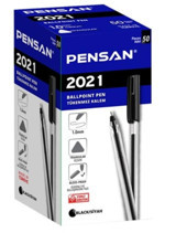 Pensan 1.0 mm Siyah 50'li Tükenmez Kalem