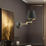 Apliqa Lona Tekli Metal Led Aplik Altın