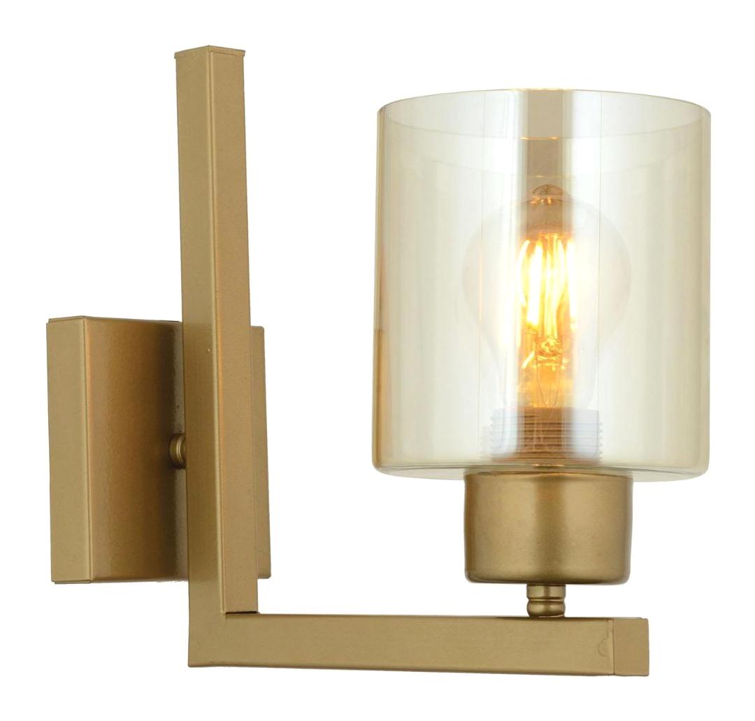 Apliqa Tasse Tekli Cam Led Aplik Kahverengi
