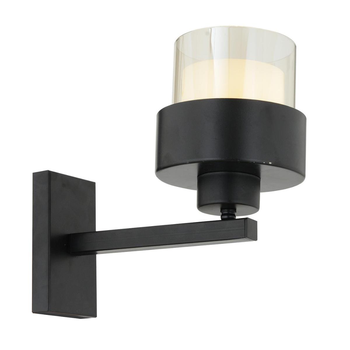 Apliqa Carla Tekli Metal Led Aplik Siyah