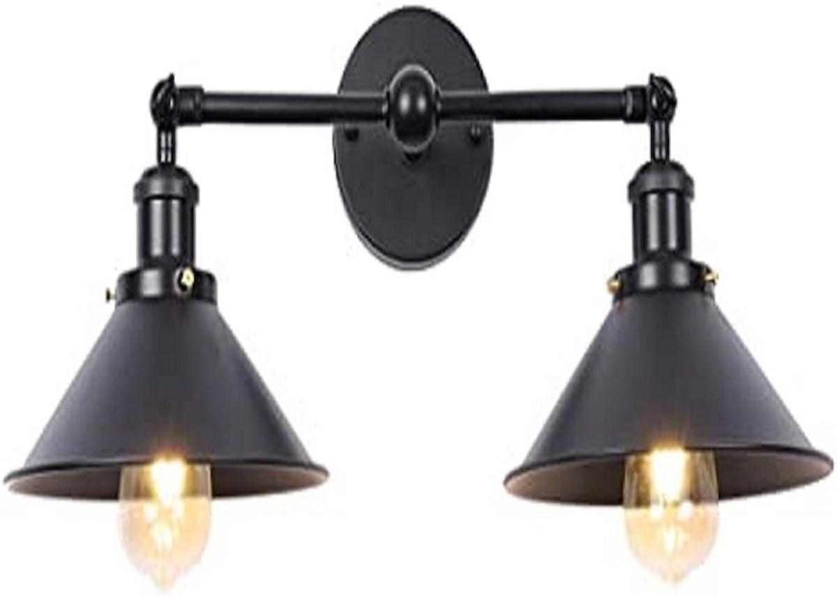 Riolight Rustik 2'li Metal Led Aplik Siyah