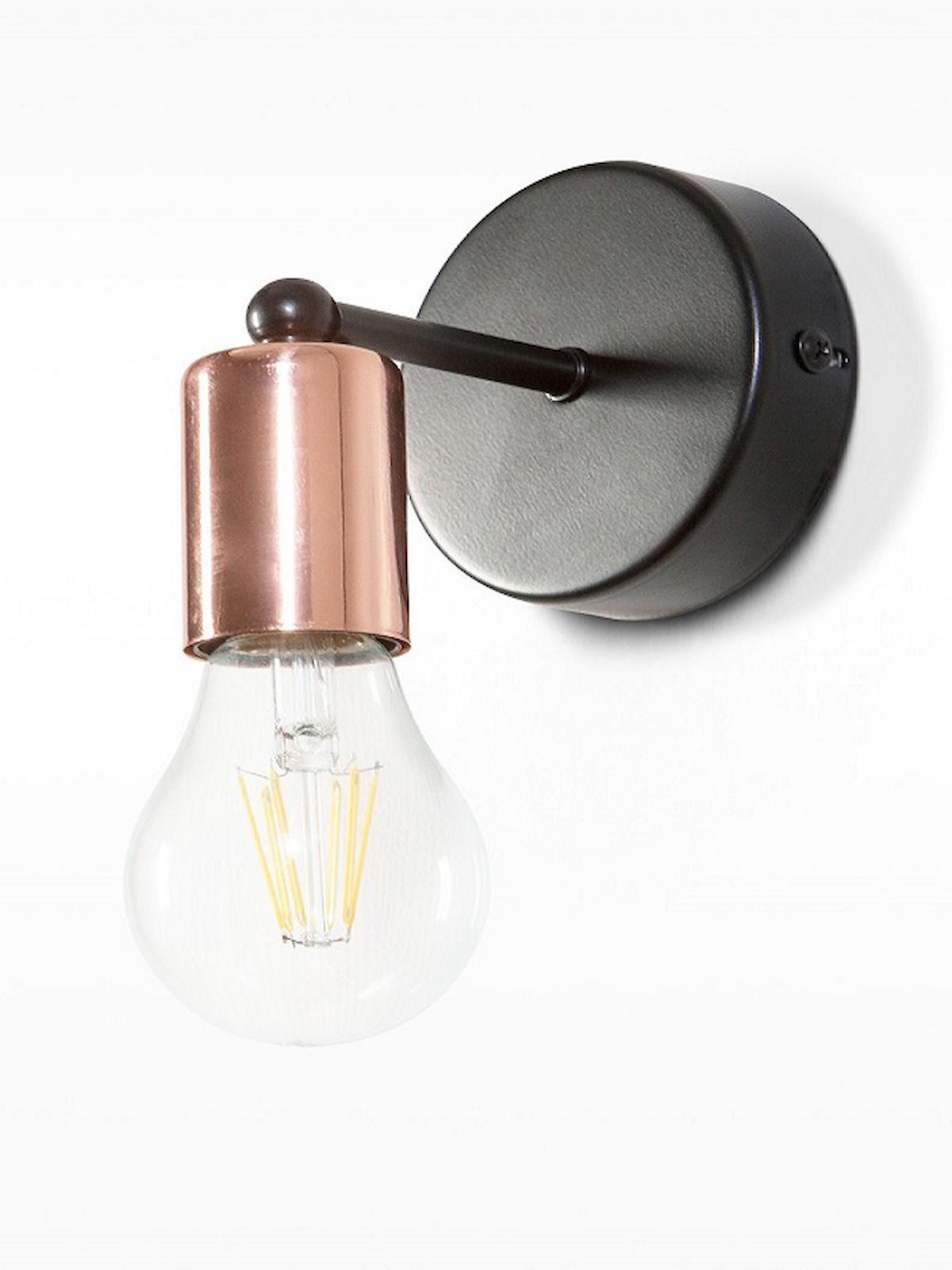 Riolight Tekli Metal Aplik Siyah