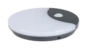 Cata Ct-7092 Tekli Plastik Sensörlü Led Aplik Gri