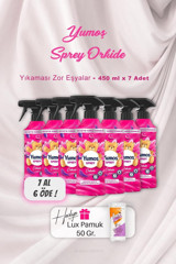 Yumoş Orkide Kokulu Sprey Çamaşır Parfümü 7x450 ml