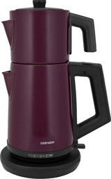 Goldmaster Gm 7344G Akasya Otomatik Çelik Demlikli 2200 W Işıklı Çelik Gövdeli Mor Retro Çay Makinesi