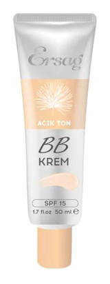 Ersağ Tüm Cilt Tipleri İçin Sivilce Yapmayan BB Krem Açık Ton