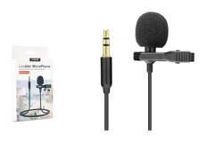 Hadron HD571A 3.5 mm Kablolu Yayıncı Yaka Mikrofonu Siyah