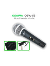 Osawa Osw–58 3.5 mm Kablolu El Mikrofonu Siyah