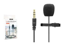 Hadron HD571 Condenser 3.5 mm Kablolu Yayıncı Oyuncu Yaka Mikrofonu Siyah