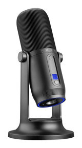 Thronmax M2 Mdrill One Profesyonel 3.5 mm Kablolu Yayıncı USB RGB Oyuncu Masaüstü Mikrofonu Siyah