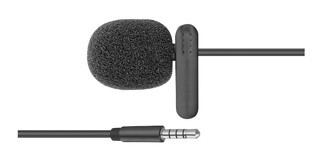 Snopy SN-M10 3.5 mm Kablolu Yaka Mikrofonu Siyah