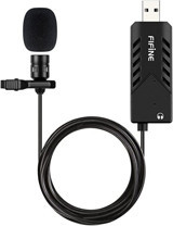 Fifine K053 Type A Kablolu USB Yaka Mikrofonu Siyah