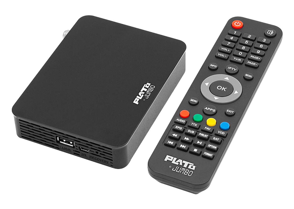 Plato Jumbo 1 GB Harici İnternetli Mini HD Uydu Alıcısı
