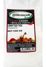 Gedemenli Toz Limon Tuzu 1 kg