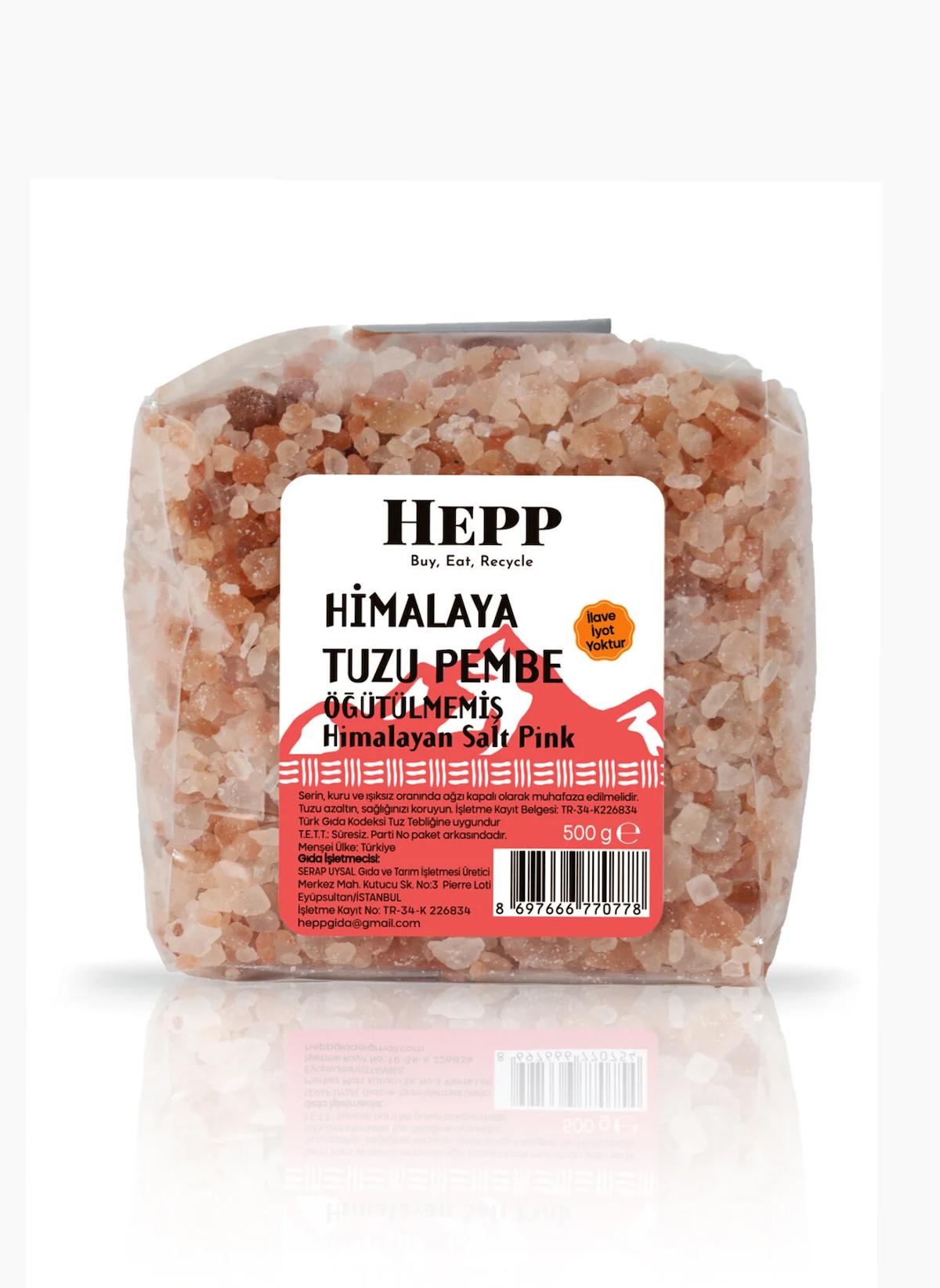 Ekoloji Market Pembe Öğütülmemiş Himalaya Tuzu 500 gr