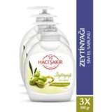 Hacı Şakir Zeytinyağlı Nemlendiricili Köpük Sıvı Sabun 300 ml 3'lü