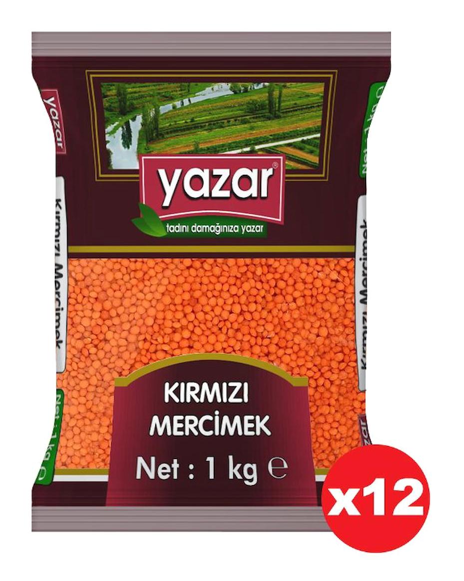 Yazar Yerli Kırmızı Mercimek 12x1 kg