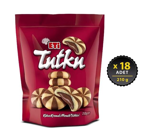 Eti Tutku Kakao Kremalı Bisküvi 18x210 gr