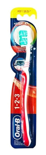 Oral b Cravity Defense 1 2 3 Orta Manuel Diş Fırçası Kırmızı