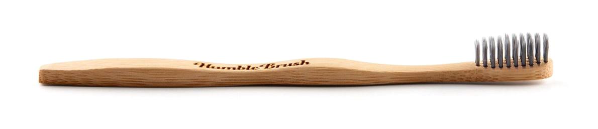 Humble Brush Brush Adult Charcoal Yumuşak Manuel Diş Fırçası Gri