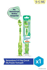 Sensodyne Promine Timsah Kapaklı Yumuşak Manuel Çocuk Diş Fırçası Yeşil