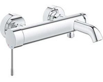 Grohe Essence 25250001 Metal Çift Delikli Çevirmeli Yarı Ankastre Kare Banyo Bataryası Gümüş