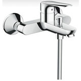Hansgrohe Logis 71415000 Pirinç Çift Delikli Aç Kapa Yarı Ankastre Kare Banyo Bataryası Gümüş